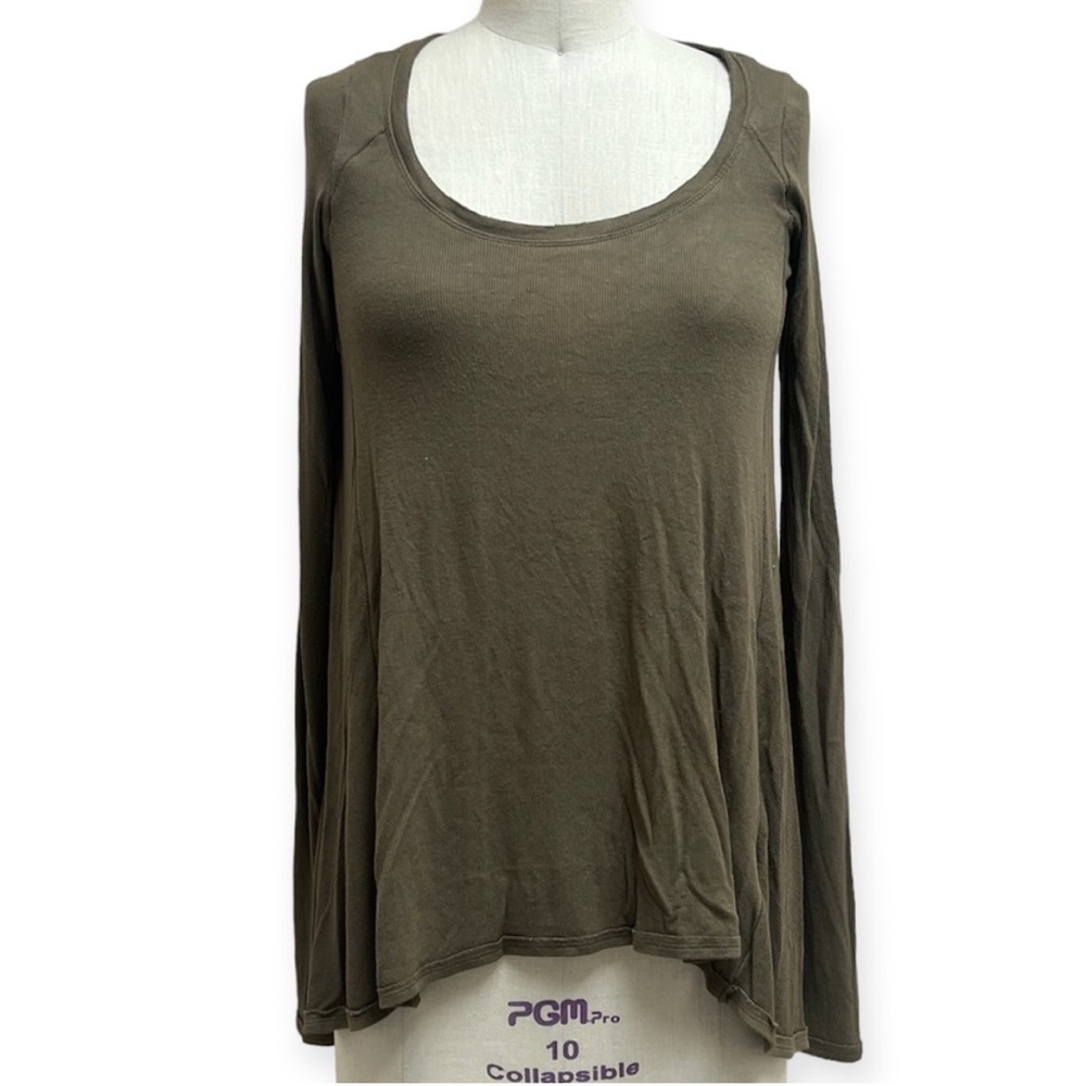 Free People Ribbed Long Sleeve Top